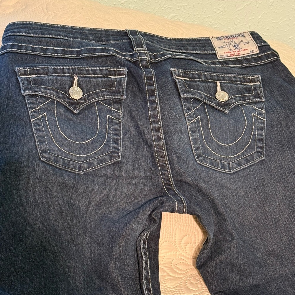 True Religion Women's Dark Blue Boot Cut Jeans